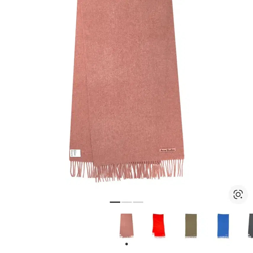 [BUNJANG] Acne Studios Narrow Wool Fringe Scarf Rose Melange / (상태좋음)아크네 스튜디오 울 머플러 로즈 멜란지