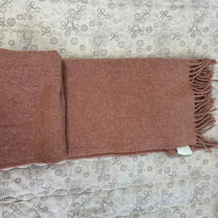 [BUNJANG] Acne Studios Narrow Wool Fringe Scarf Rose Melange / (상태좋음)아크네 스튜디오 울 머플러 로즈 멜란지