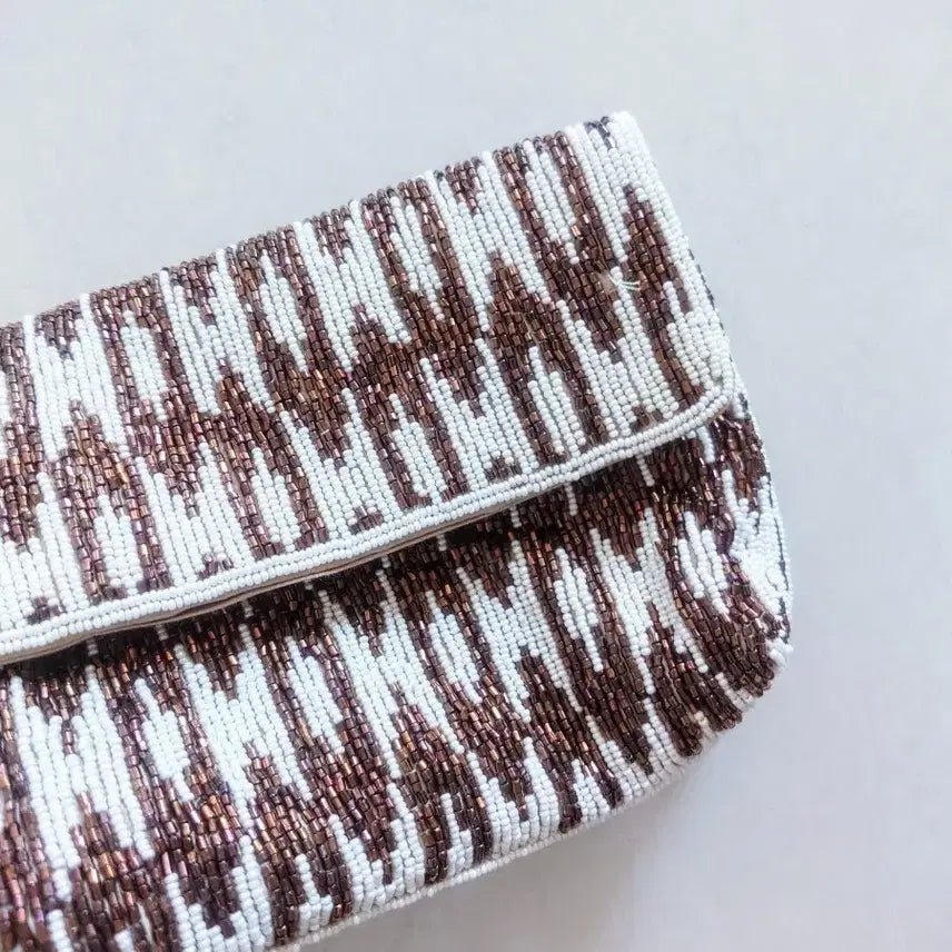 [BUNJANG] French Handmade Beads Clutch/Shoulder Bag / 프랑스 핸드메이드비즈  클러치/숄더백