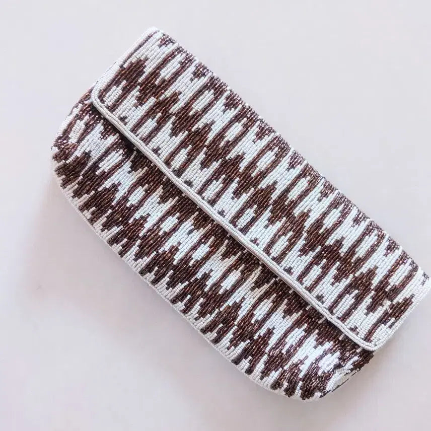 [BUNJANG] French Handmade Beads Clutch/Shoulder Bag / 프랑스 핸드메이드비즈  클러치/숄더백