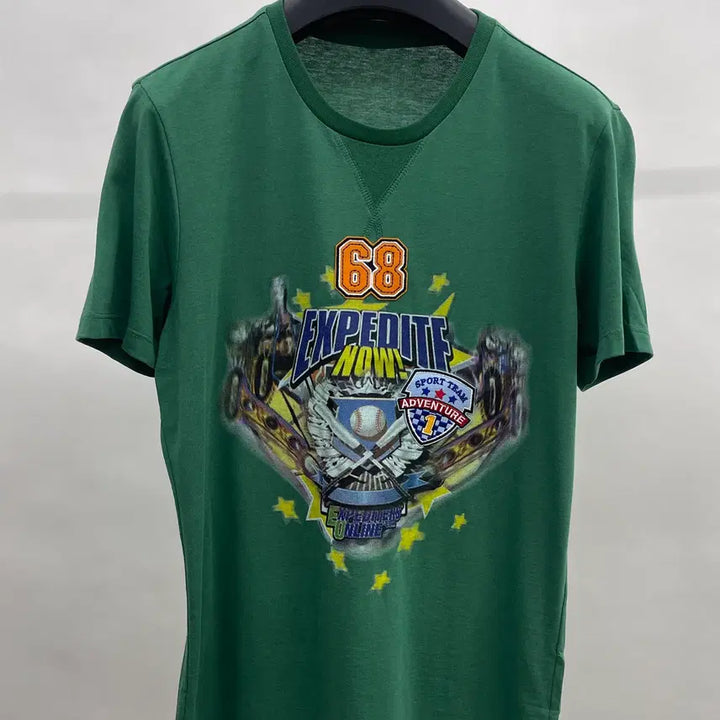 [BUNJANG] System Homme Graphic Print Short Sleeve T-Shirt / 시스템옴므 원포인트 반팔티셔츠