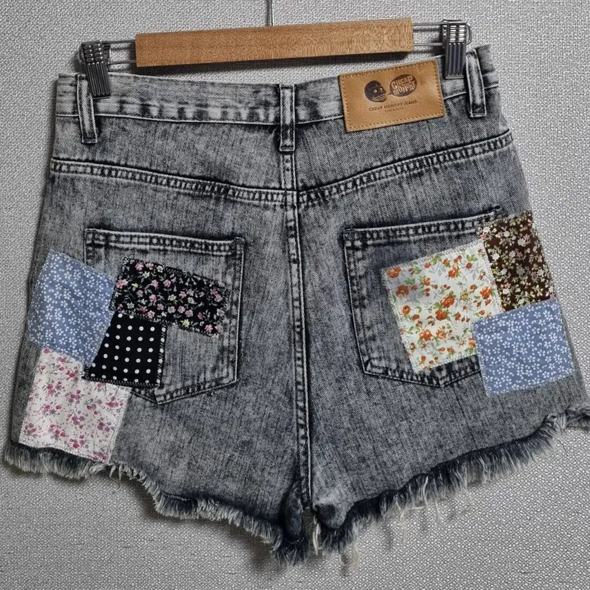 [BUNJANG] Chipmunk Patchwork Denim Shorts / S ) 칩먼데이 패치워크 데님 쇼츠반바지