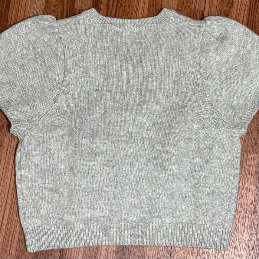 [BUNJANG] Tie Set Half Sleeve Cardigan - Gray / 틸아이다이 Tie set half sleeve cardigan_Gray