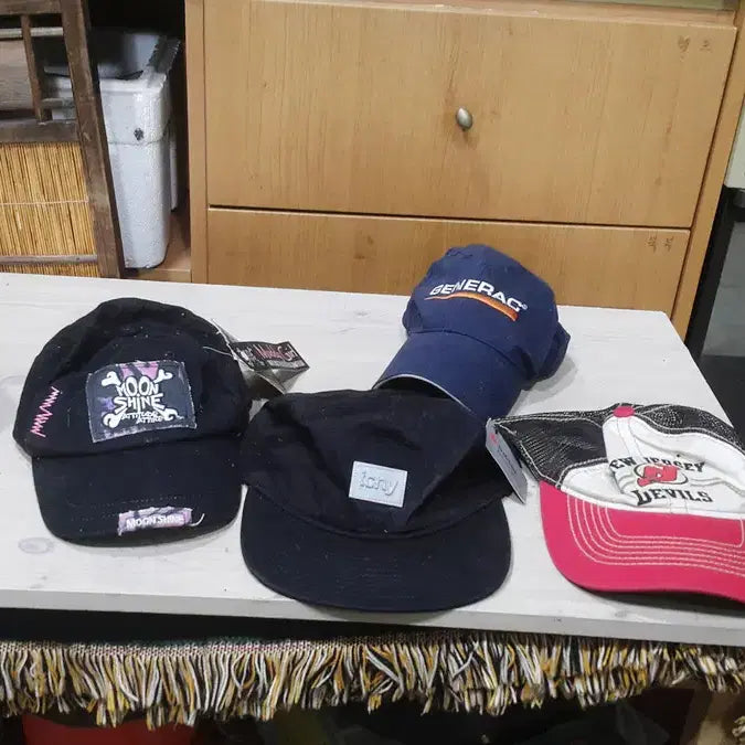 [BUNJANG] Japanese Brand Sports Cap 4-Piece Bundle / 일제 스포츠 모자 4종 일괄