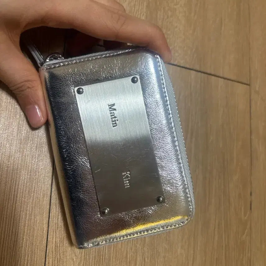 [BUNJANG] Matinkim Silver Zipper Card Wallet / 마땡킴 실버 지퍼 카드지갑 반지갑