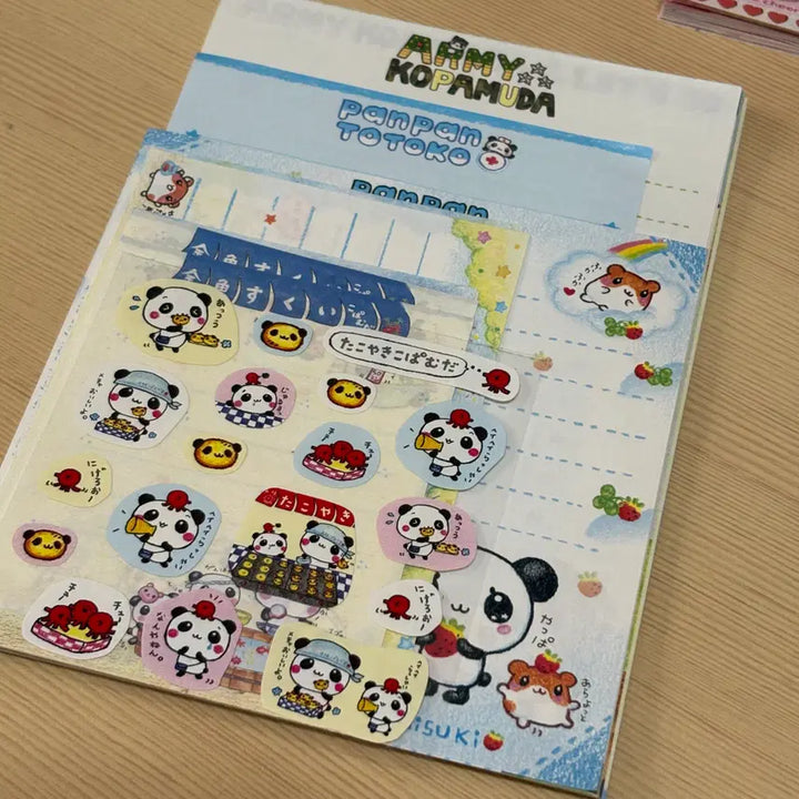 [BUNJANG] Heisei Ami Panda Sticker Set / 고전헤이세이 헤이세이 아미판다