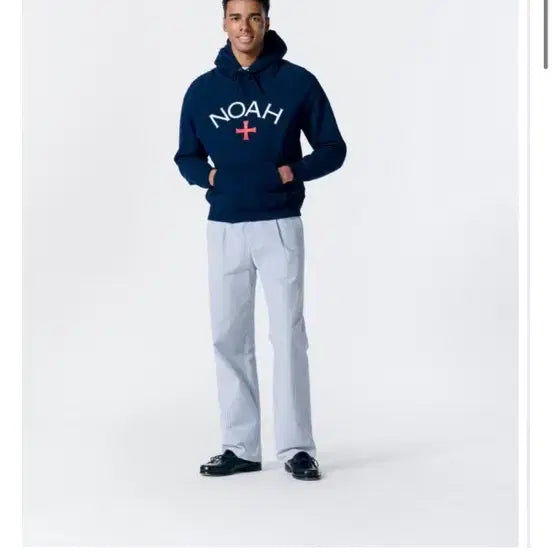 [BUNJANG] NOAH Core Logo Hoodie Navy XL / NOAH 노아 코어 로고 후디 네이비 XL