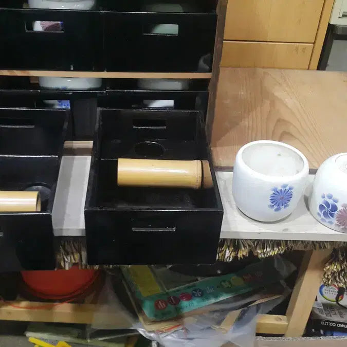 [BUNJANG] 1900s Japanese Antique Incense Burner Set with Wooden Box / 1900 일본 골동품 향로 일체/화물만~~