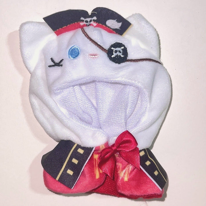 [BUNJANG] 10cm Cat Plush Cape &amp; Cloak (Pirate Theme) / 해적 안대 고양이 10깅 10cm 솜인형 케이프 망토 누이옷