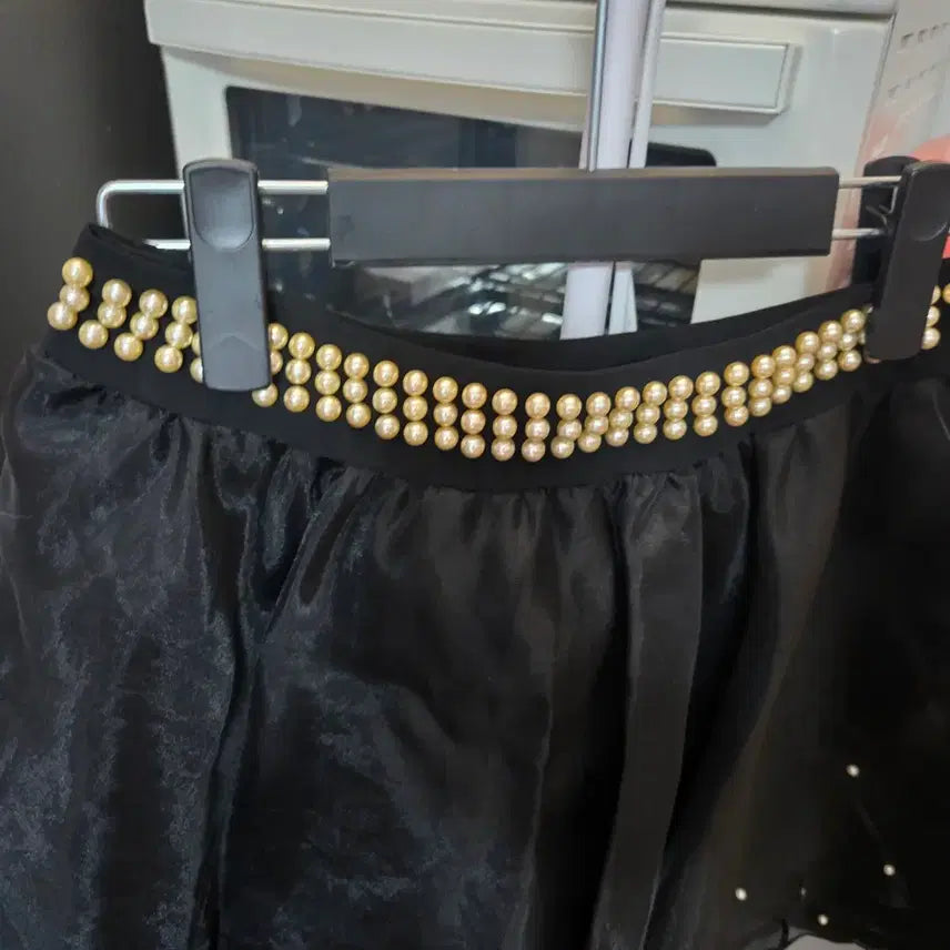 [BUNJANG] Beaded Chiffon Skirt / 구슬 쉬폰 스커트
