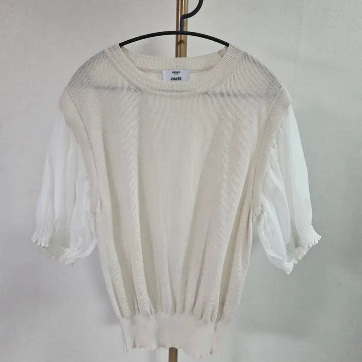 [BUNJANG] OBZEE Knit Block Top / 2021 오브제 니트 블록 탑