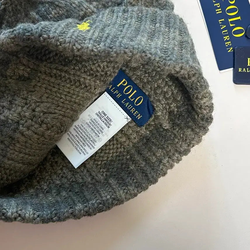 [BUNJANG] Polo Ralph Lauren Unisex Knit Beanie Camo / [새] 폴로 랄프로렌 남녀공용 니트 비니 카모