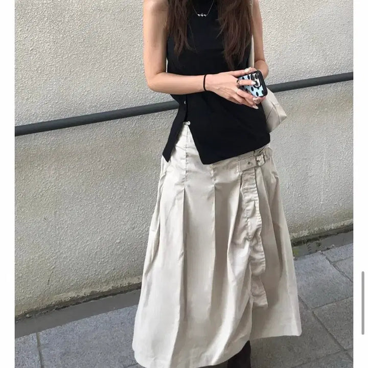 [BUNJANG] Wrap Skirt / 랩스커트