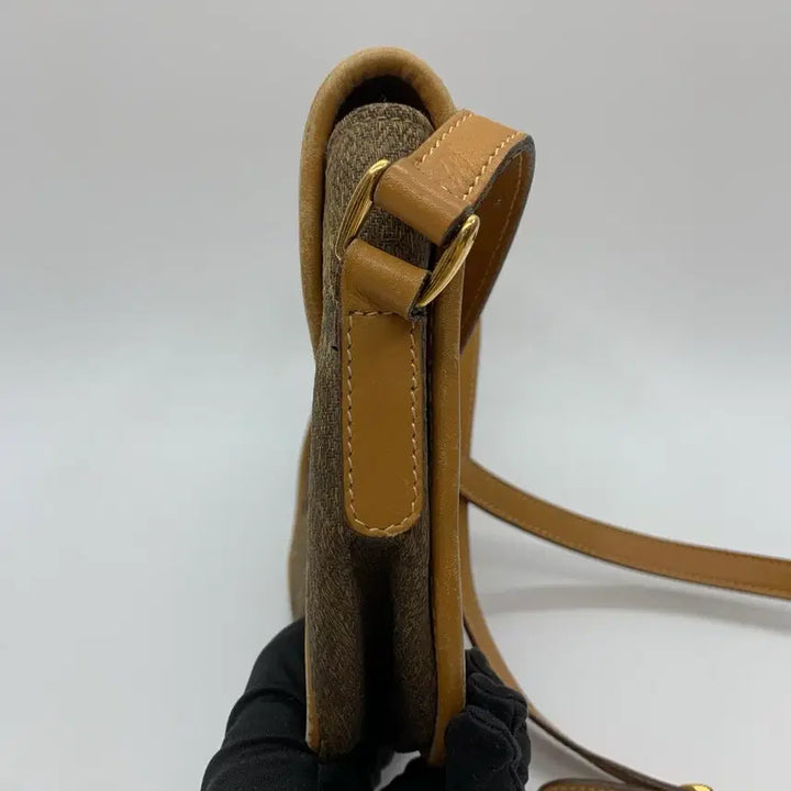 [BUNJANG] Gucci Vintage Leather Crossbody Shoulder Bag Brown / 267001500 구찌 빈티지 레더 크로스바디 숄더백 브라운