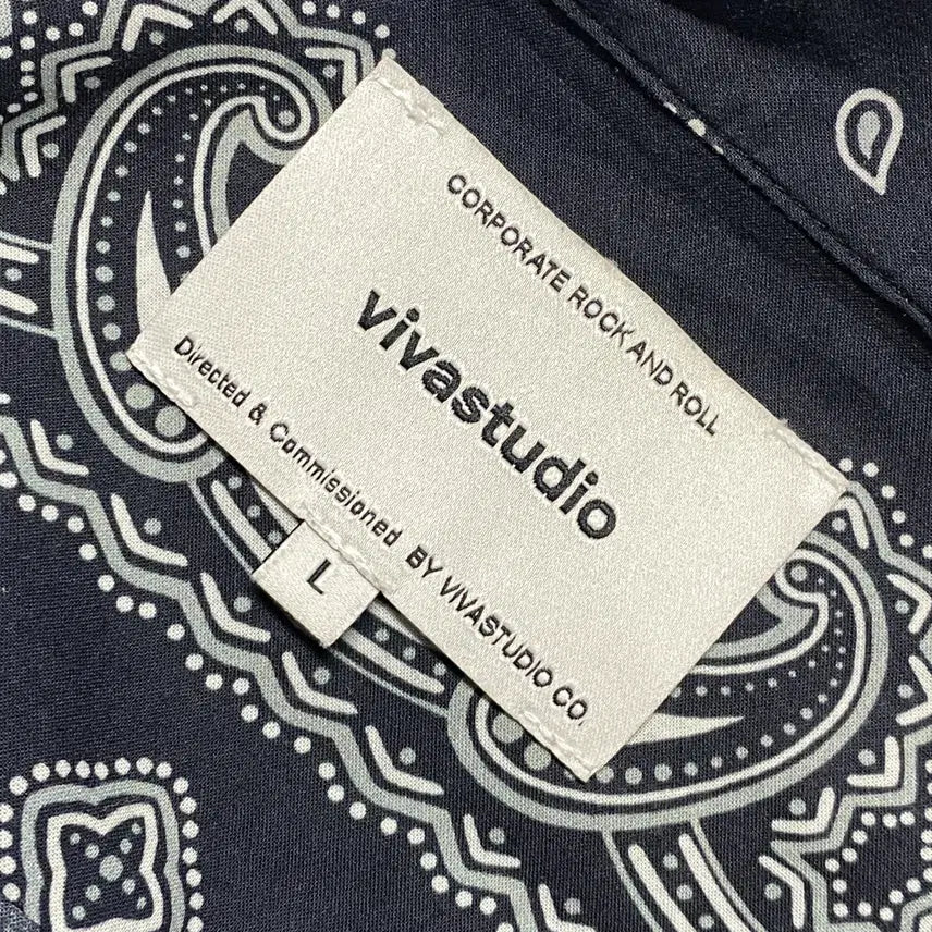 [BUNJANG] Vivastudio Bandana Short Sleeve Shirt (L) / 1242. 비바스튜디오 반다나 반팔셔츠 (L)