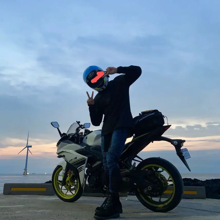 [BUNJANG] Mesh Long Sleeve Motorcycle Jacket XL Black / 바이크 오토바이 메쉬 긴팔 [여름긴팔,바이크,XL]