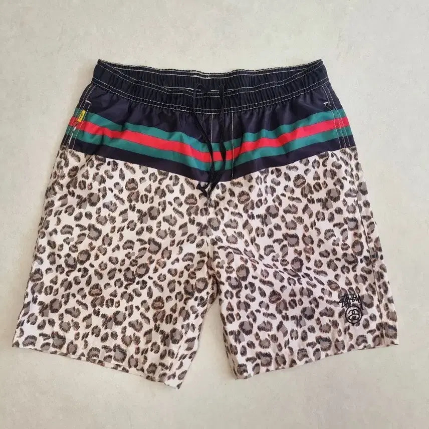 [BUNJANG] Stussy Leopard Print Shorts / Stussy 스투시 레오파드 반바지