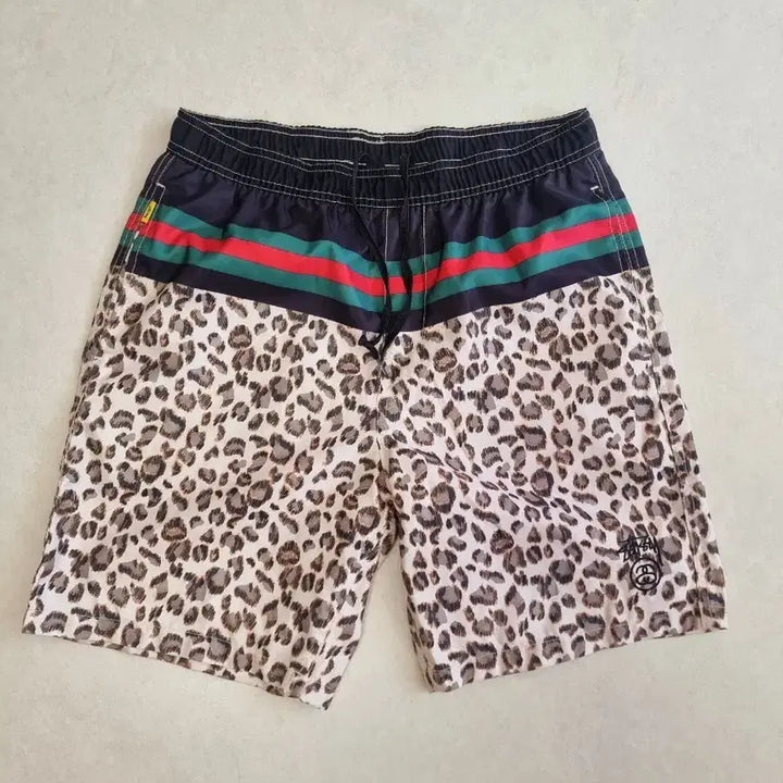 [BUNJANG] Stussy Leopard Print Shorts / Stussy 스투시 레오파드 반바지
