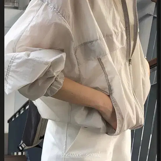 [BUNJANG] ounce wind jumper Ivory / 온스 윈드 점퍼 ounce wind jumper