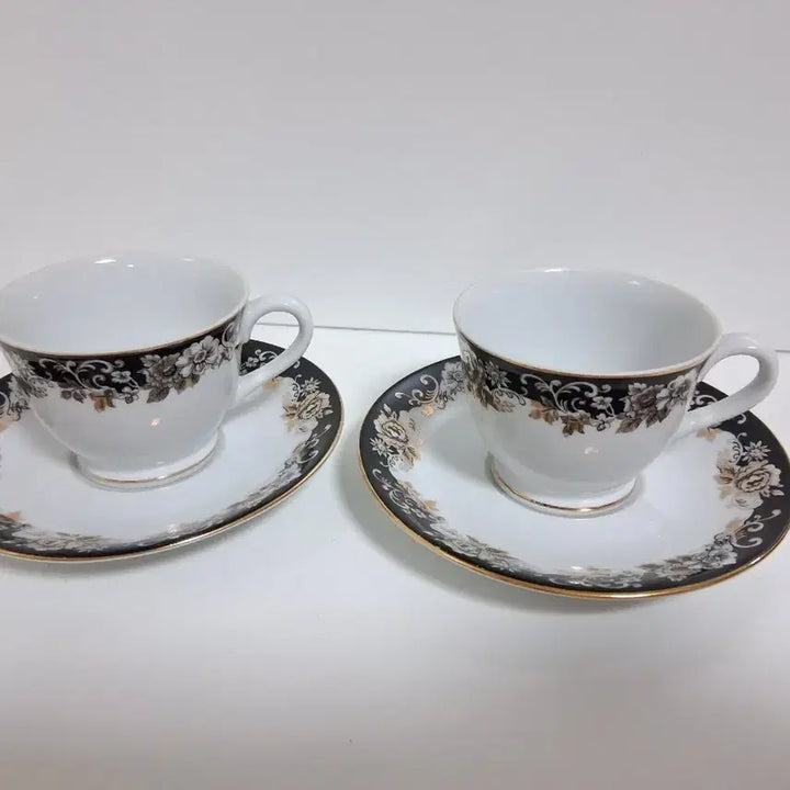 [BUNJANG] Antique Miryang Pottery 2-Person Coffee Cup Set / 엔틱.밀양도자기 커피잔 2인조 세트.희귀템