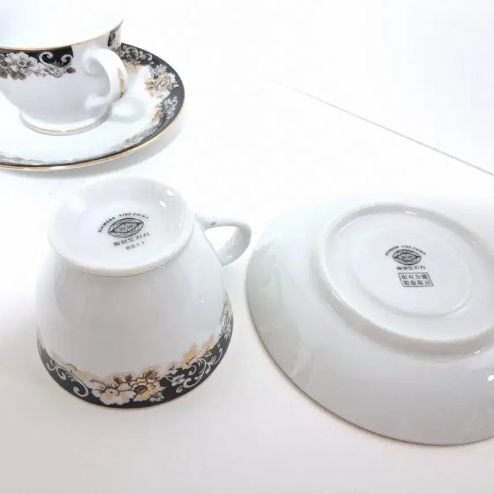 [BUNJANG] Antique Miryang Pottery 2-Person Coffee Cup Set / 엔틱.밀양도자기 커피잔 2인조 세트.희귀템