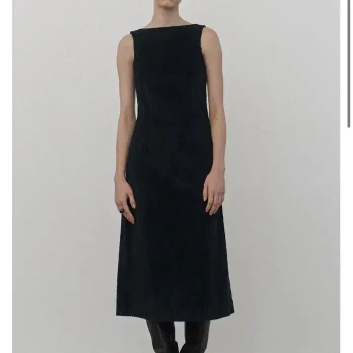 [BUNJANG] Renui Corduroy Black Dress / 르누이 코듀로이 블랙 원피스