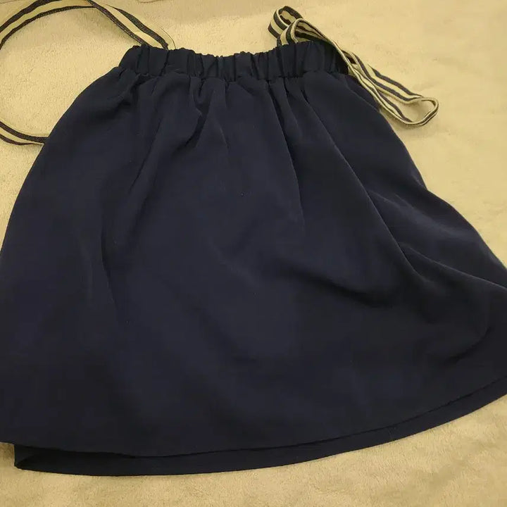 [BUNJANG] Whale Embroidery Strap Skirt / 귀여운 치마, 멜빵 스커트, 고래 자수 스커트