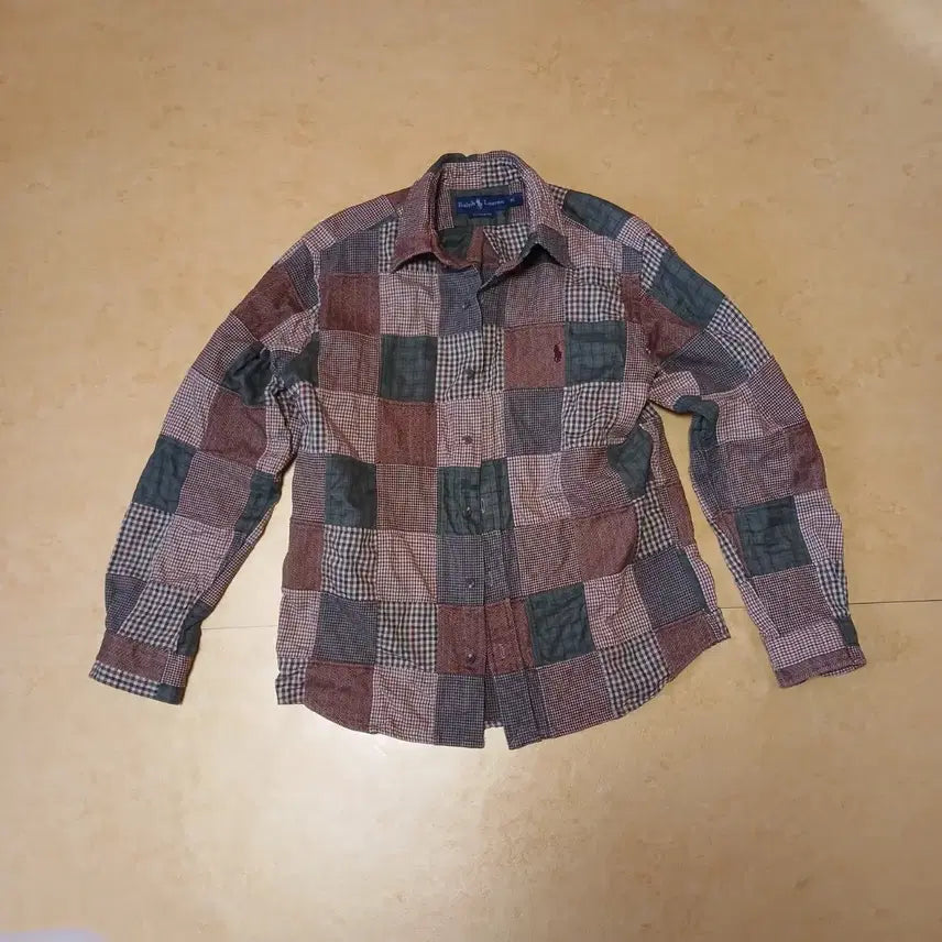 [BUNJANG] Polo Ralph Lauren Madras Patchwork Check Shirt / 폴로 패치워크 체크셔츠