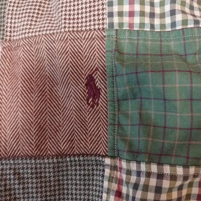 [BUNJANG] Polo Ralph Lauren Madras Patchwork Check Shirt / 폴로 패치워크 체크셔츠
