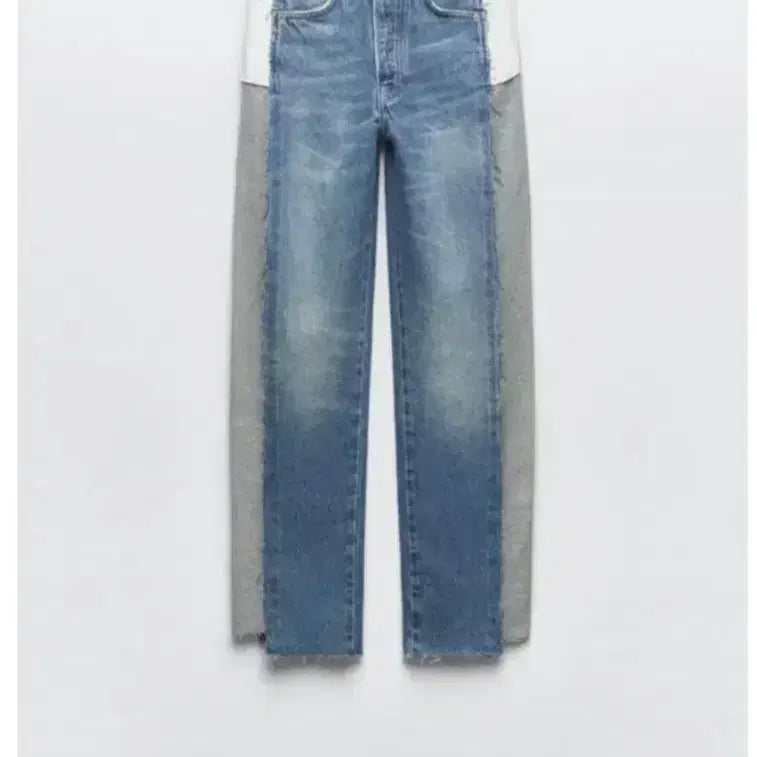 [BUNJANG] Zara Colorblock Straight Leg Jeans / 자라 배색 스트레이트 진