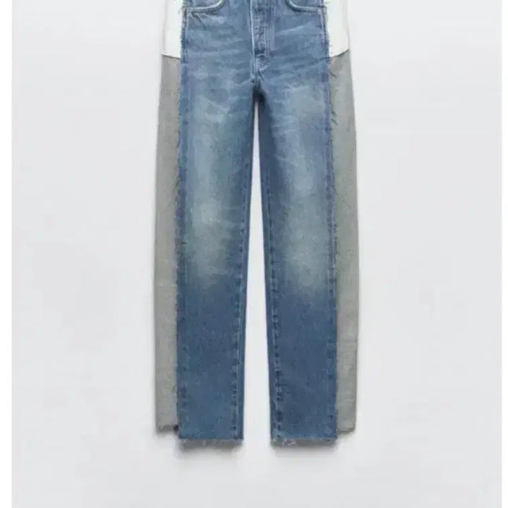 [BUNJANG] Zara Colorblock Straight Leg Jeans / 자라 배색 스트레이트 진