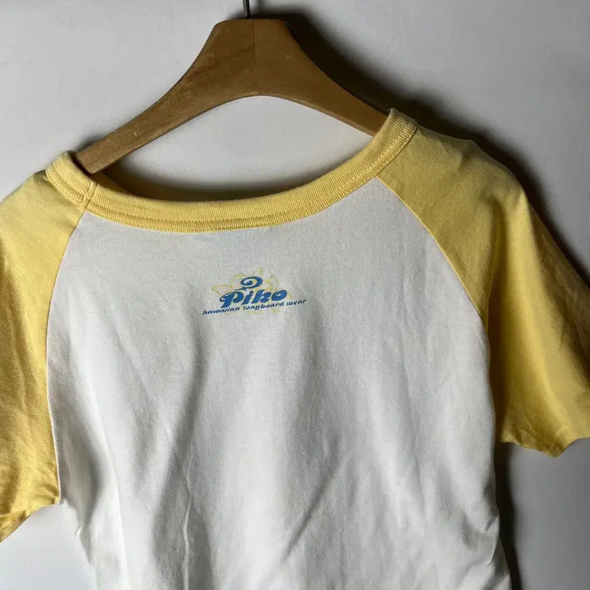 [BUNJANG] Piko Cropped Raglan T-Shirt / [PIKO] 피코 크롭 래글런 티셔츠