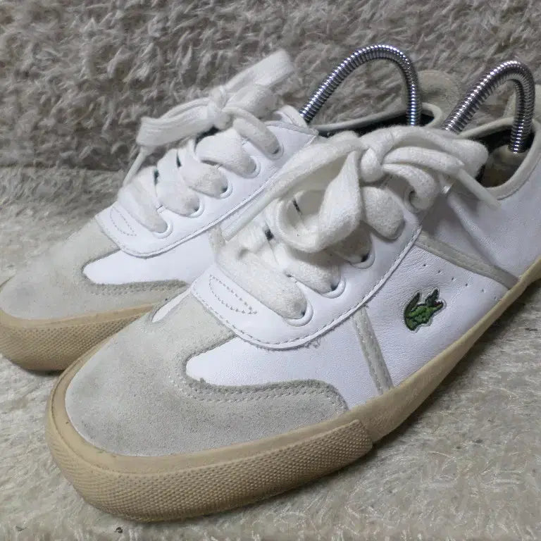 [BUNJANG] Lacoste White Sneakers / 후루룩구제 235 라코스테 운동화 스니커즈 화이트 260505