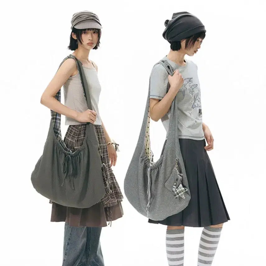 [BUNJANG] TAKEANAP Color Block Button Reversible Canvas Crossbody Bag / TAKEANAP 컬러 블록 버튼 리버서블 캔버스 크로스백