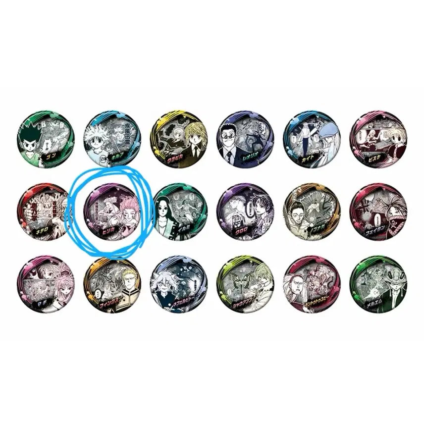 [BUNJANG] Hunter x Hunter Jump Festa 2026 Nen Ability Original Art Can Badge Hisoka / 헌터헌터 2026 점프페스타 넨 능력 원화 캔뱃지 히소카 헌헌