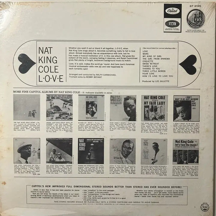 [BUNJANG] Nat King Cole Love Sealed LP / 음반 LP &