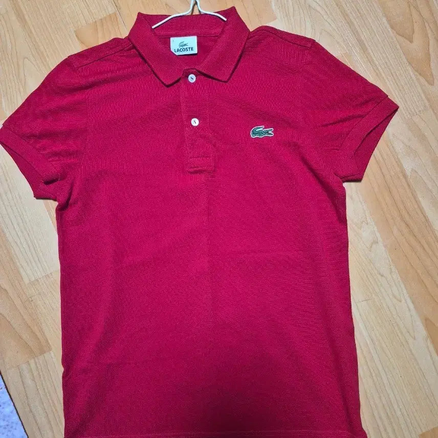 [BUNJANG] Lacoste Red Polo Shirt Size 3 / 라코스테 빨간색 카라티 3사이즈