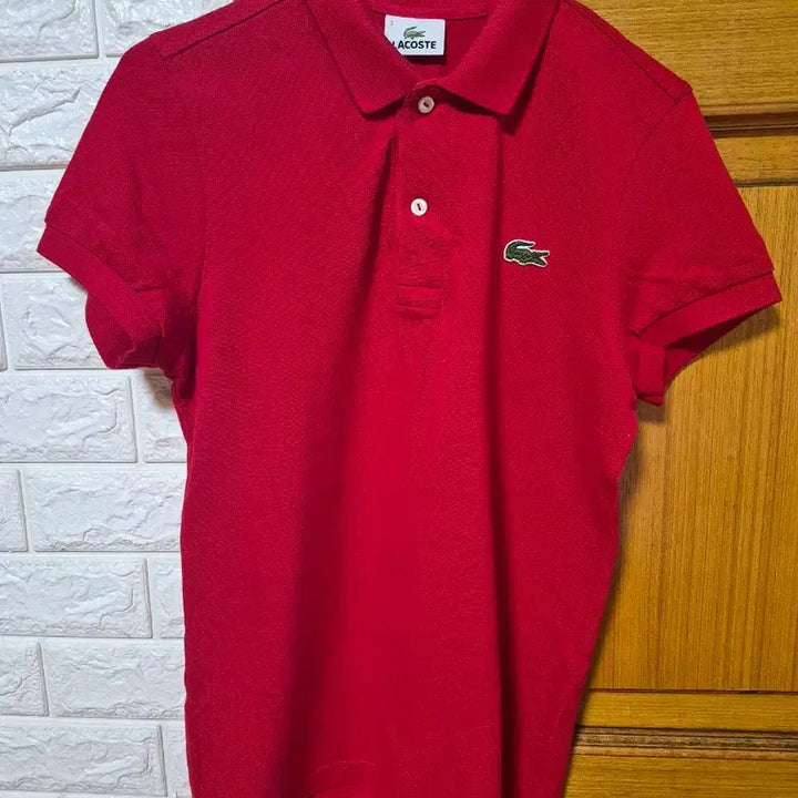 [BUNJANG] Lacoste Red Polo Shirt Size 3 / 라코스테 빨간색 카라티 3사이즈