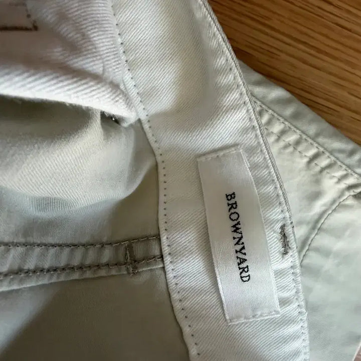 [BUNJANG] Brownyard Ivory Cotton Trousers / 브라운야드 아이보리색 면바바지