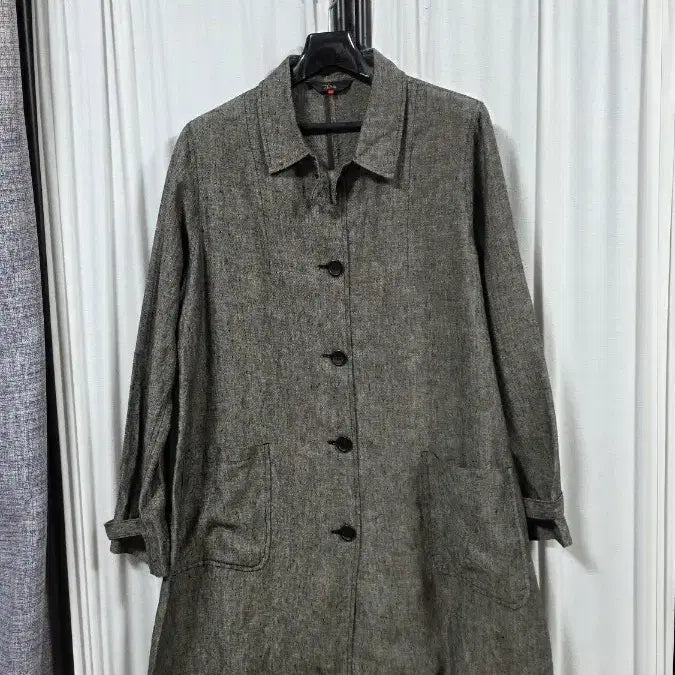 [BUNJANG] Esae Linen Trench Coat / 이새린넨트렌치형롱자켓(08)