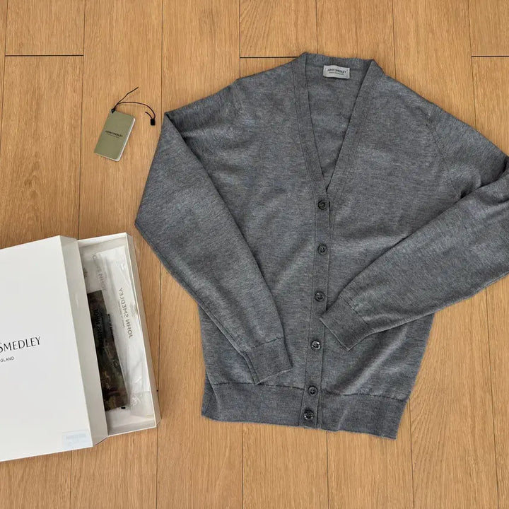 [BUNJANG] John Smedley Burley Cardigan Silver Grey L / 존스메들리 가디건 Burley Cardigan 실버그레이 L