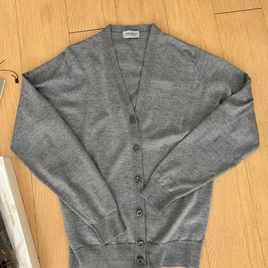 [BUNJANG] John Smedley Burley Cardigan Silver Grey L / 존스메들리 가디건 Burley Cardigan 실버그레이 L