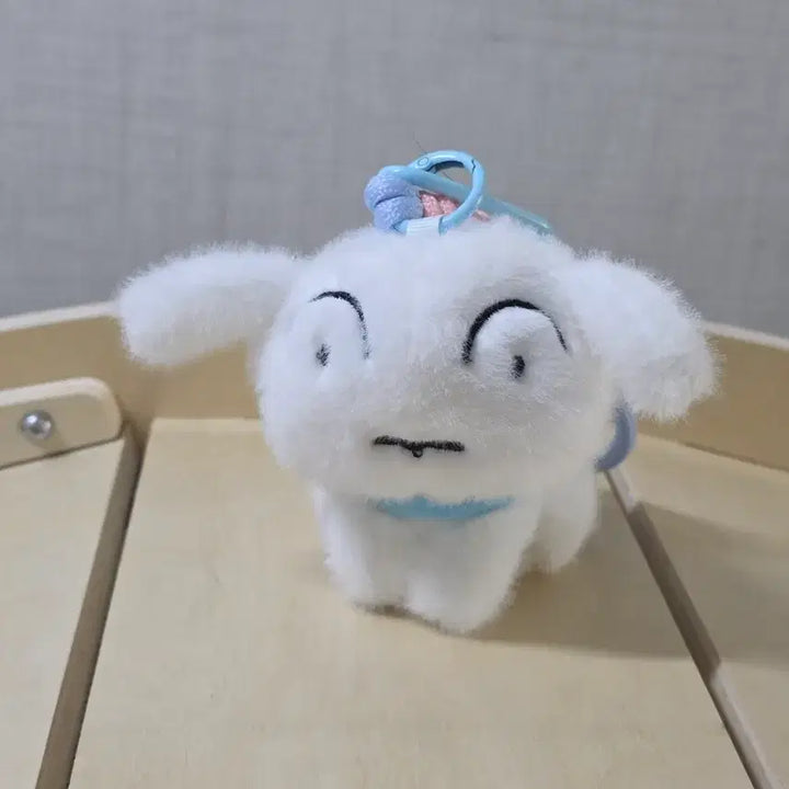 [BUNJANG] Cute White Dog Plush Keychain / 흰둥이 인형 키링