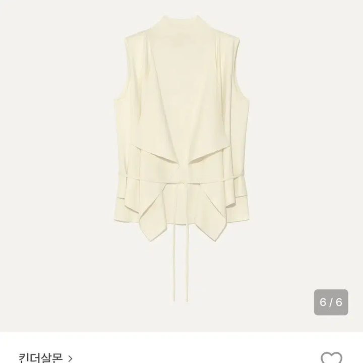 [BUNJANG] Kinder Salmon Nerine Cream Knit Blouse / 킨더살몬 Nerine 크림 니트 상의 블라우스