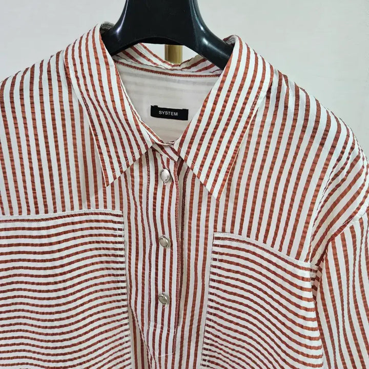 [BUNJANG] System 2023 Striped Short Sleeve Shirt / 2023 시스템 셔츠