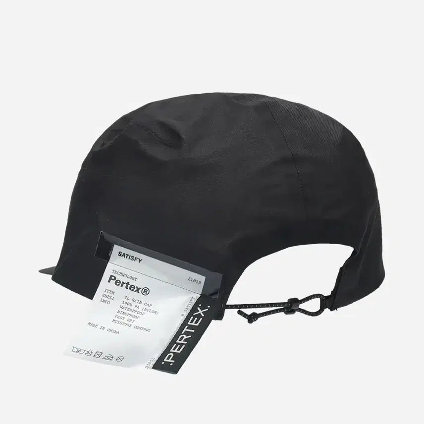 [BUNJANG] Satisfy Pertex 3L Rain Cap Black / 새티스파이 퍼텍스 3L 레인 캡 블랙