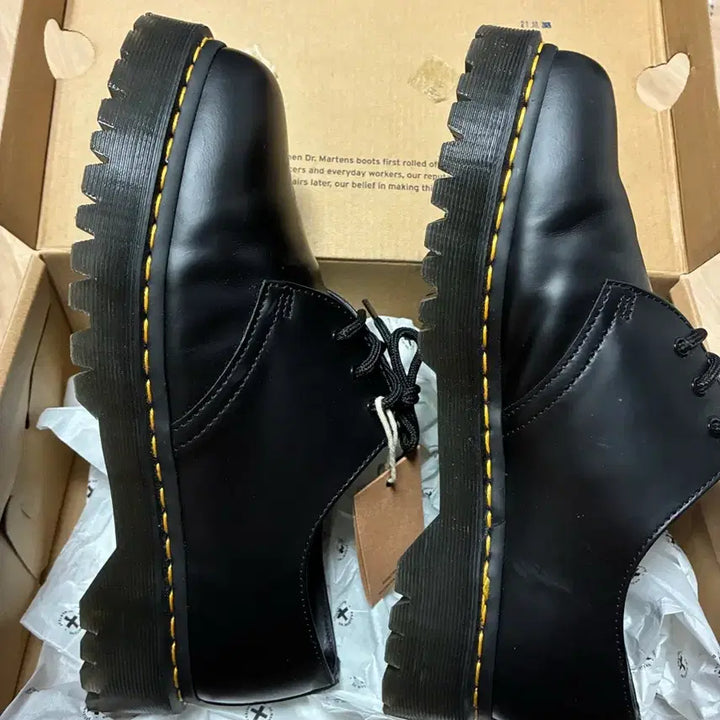 [BUNJANG] Dr. Martens 1461 Bex Leather Platform Shoes Black / 닥터마틴 1461 벡스 블랙 280