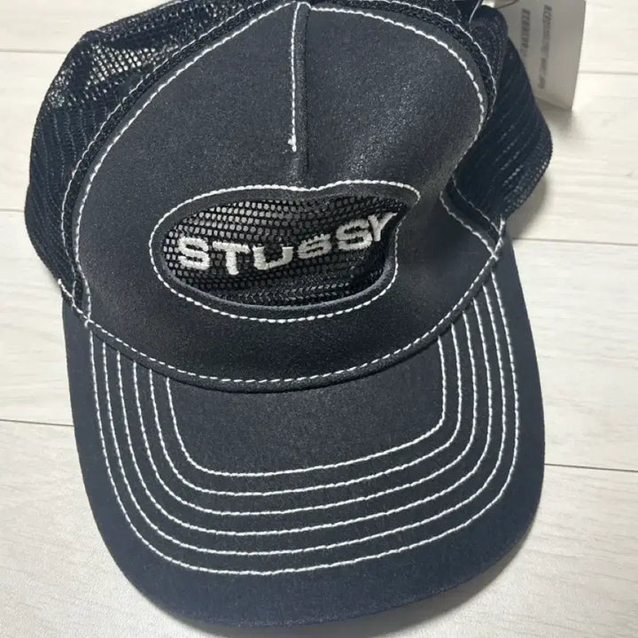 [BUNJANG] Stussy Black Mesh Trucker Cap / 스투시 블랙 메쉬 트러커캡 새상품 택있음