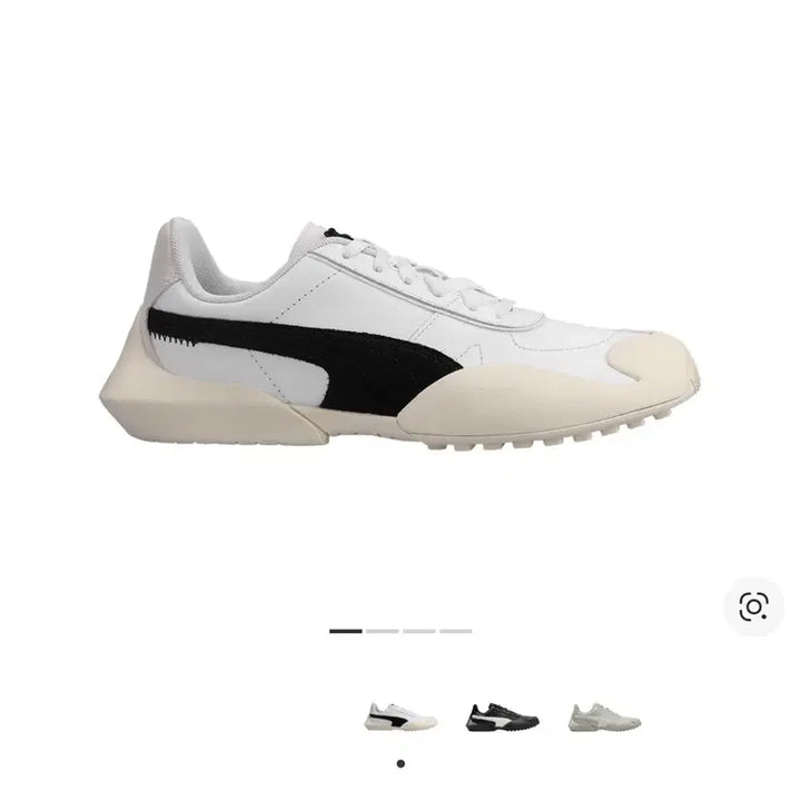 [BUNJANG] Puma Baederun White Black Sneakers (245) / (이주미 변호사추천) 푸마 베이더런 화이트 블랙 245