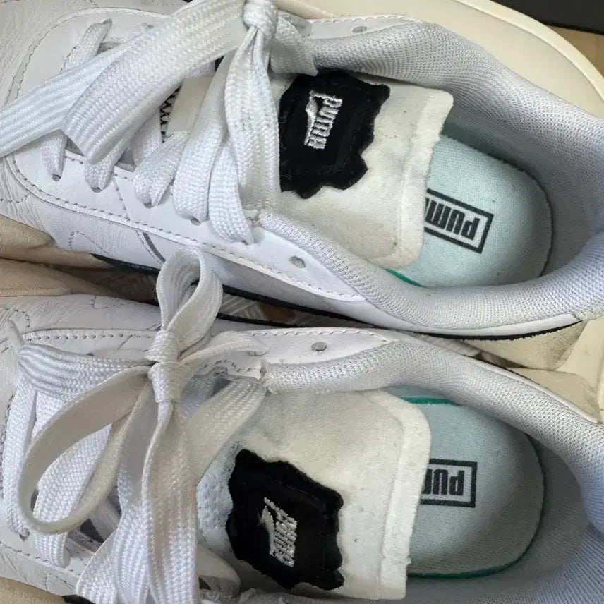 [BUNJANG] Puma Baederun White Black Sneakers (245) / (이주미 변호사추천) 푸마 베이더런 화이트 블랙 245